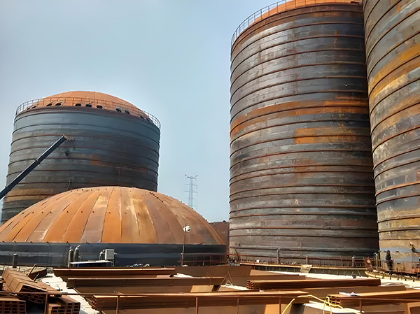 西岗焦粉钢板仓